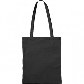 Baumwolltasche schwarz mit 2 langen Henkeln