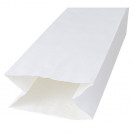 Papier Blockbodenbeutel in weiß