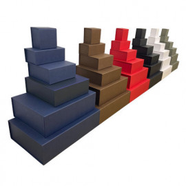 Magnetboxen ACRO mit Klebeecken matte Farben