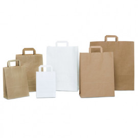 Papiertüten Basic in weiß oder braun