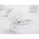 Ziehschleife Poms in weiß Ziehschleife Poms in weiß