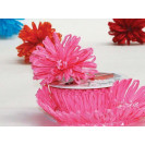 Ziehschleife Poms in weiß Ziehschleife Poms in weiß