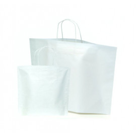 Papiertragetaschen BOTTOM BAGS weiß