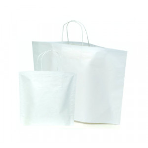 Papiertragetaschen BOTTOM BAG B-Bags Basic weiß