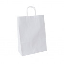 Papiertaschen Recycelt in weiß