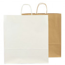 Papiertaschen Basic in weiß oder braun 36
