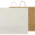 Papiertaschen Basic in weiß oder braun 54