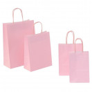 Papiertaschen TORINO in rosa