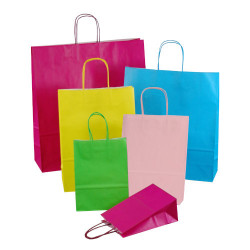 Papiertaschen in 9 frischen Farben