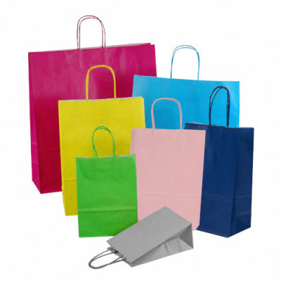 Papiertaschen in 9 frischen Farben