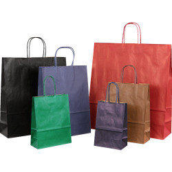 Papiertaschen Dark in 5 gedeckten Farben