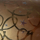 Weihnachtspapier Star gold