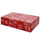 Weihnachtspapier Island rot