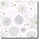 Weihnachtspapier Smilla weiß