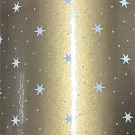 Weihnachtspapier Sterne gold