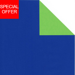 Geschenkpapier zweifarbig grün-blau
