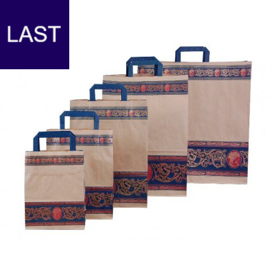 Papiertüten Cameo Blu mit Ornament Motiv