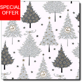 Weihnachtspapier Nataly schwarz