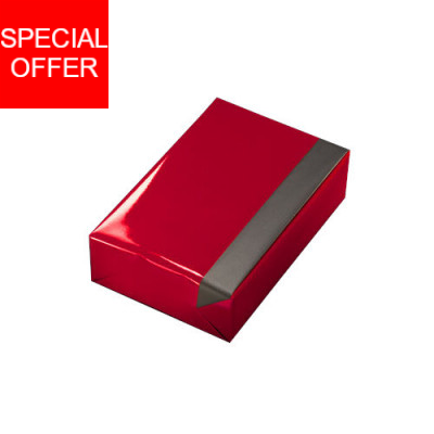 Weihnachtspapier zweifarbig in rot grau Weihnachtspapier zweifarbig in rot grau