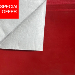 Weihnachtspapier zweifarbig in rot silber