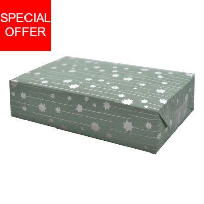 Weihnachtspapier Estrella grün Weihnachtspapier Estrella grün