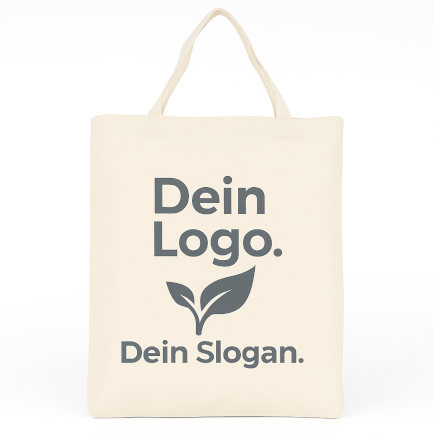 Baumwolltasche Bottom Logo