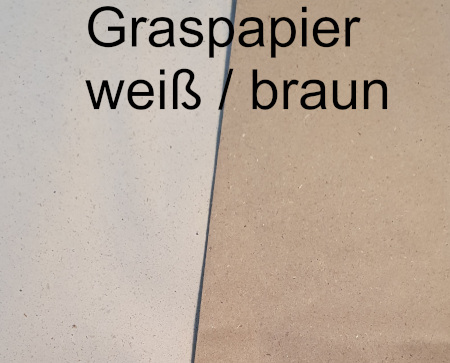 Graspapier weiß braun vergleich