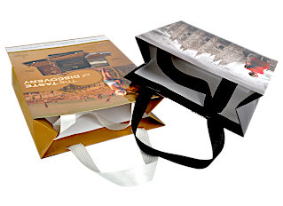 Papiertaschen mit Ripsband-Henkeln bedrucken