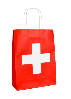 Papiertüte Offsetdruck 24x32+9 cm