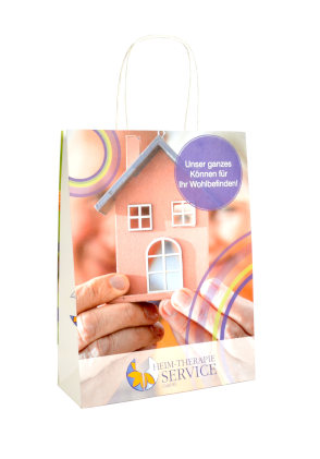 Papiertüte Offsetdruck 24x32+9 cm