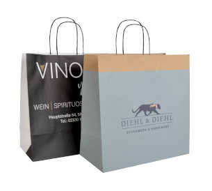 Papiertüte Offsetdruck 33x33x15 cm