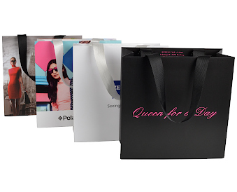 Papiertüten Ripsband 24 x 24 +10 cm