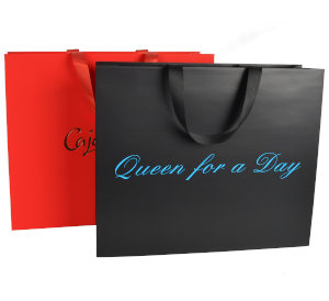 Papiertüten Ripsband 42 x 35 +12 cm