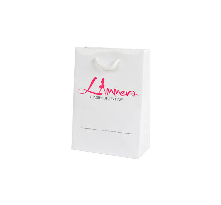 Papiertueten Kordel Druck 18 x 23 + 8 cm