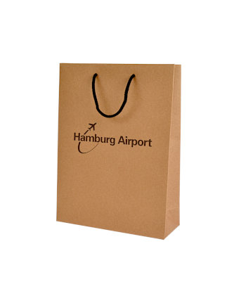 Papiertueten Kordel Druck 20 x 30 + 10 cm