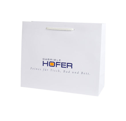 Papiertueten Kordel Druck 31 x 25 + 10 cm