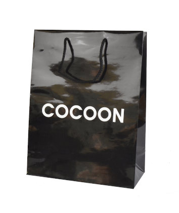 Papiertueten Kordel Druck 32 x 42 + 12 cm