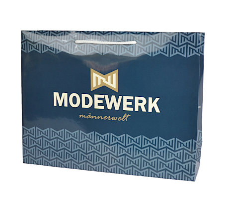 Papiertueten Kordel Druck 42 x 35 + 12 cm