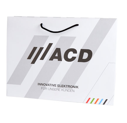 Papiertueten Kordel Druck 42 x 35 + 12 cm