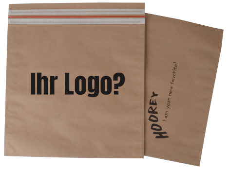 Versandtaschen bedrucken Logo