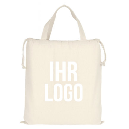 Zuziehbeutel bedrucken Logo